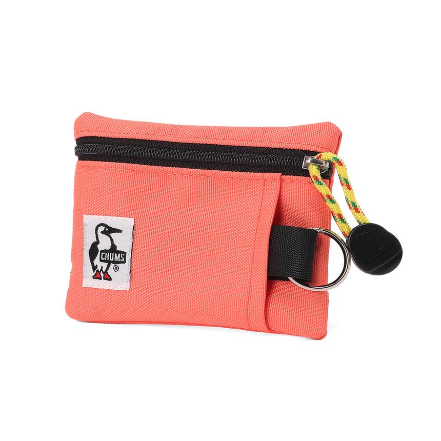 CHUMS RECYCLE KEY COIN CASE - CORAL ORANGE