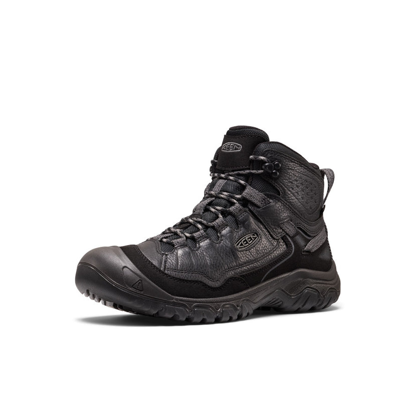 KEEN MEN'S TARGHEE IV MID WP - TUMBLED BLACK