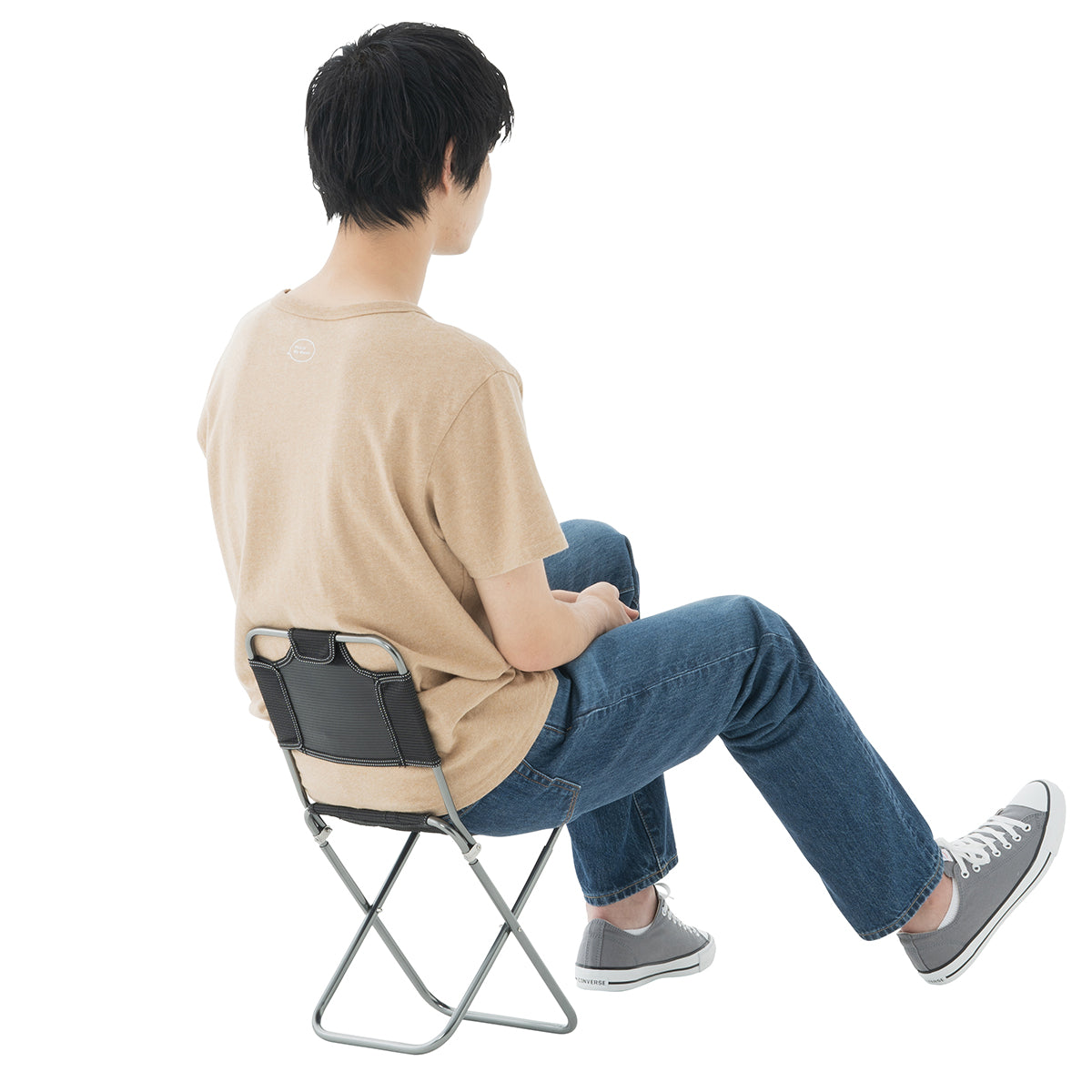 LOGOS 7075 TREKKING CHAIR WITH BACKREST GRAY