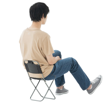 LOGOS 7075 TREKKING CHAIR WITH BACKREST GRAY