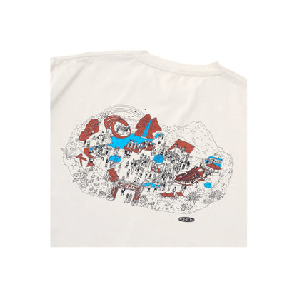 KEEN HARVEST PARK TEE WHITE CAP