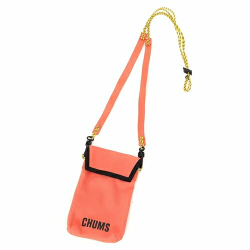 CHUMS RECYCLE ROPE PHONE SHOULDER BAG - CORAL ORANGE