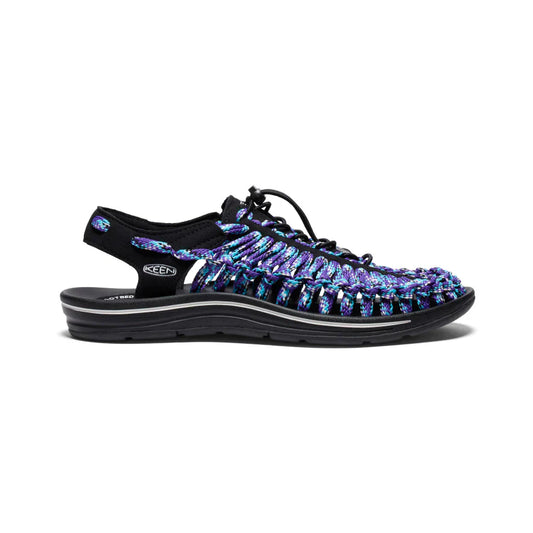 KEEN MEN'S UNEEK FLAT BLACK/TILLANDSIA PURPLE