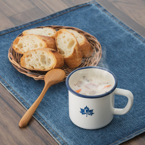 LOGOS ENAMEL SOUP MUG