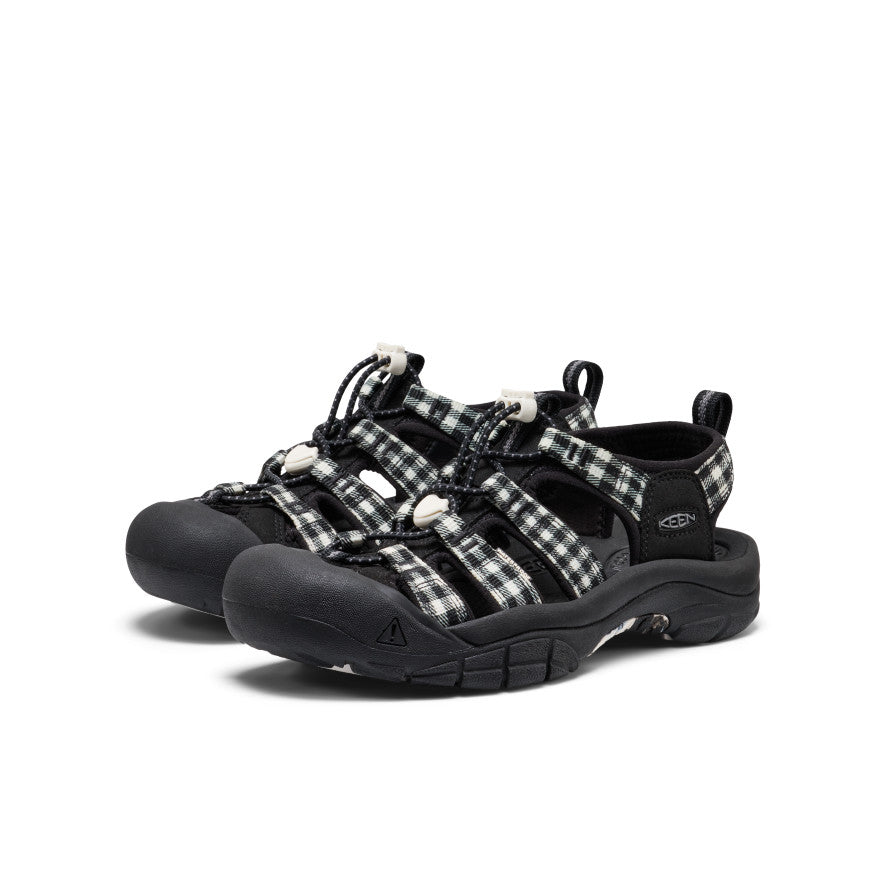 KEEN WOMEN'S NEWPORT RETRO - BLACK/GINGHAM