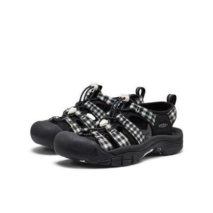 KEEN WOMEN'S NEWPORT RETRO - BLACK/GINGHAM