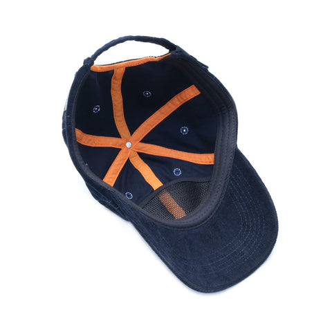 ALLMARCH SNAPBACK HAT CORDUROY NAVY