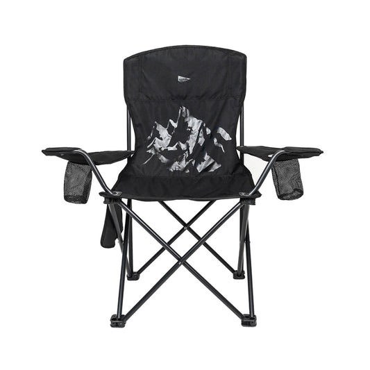 OUTSIDE ARM CHAIR BLACK ON BLACK