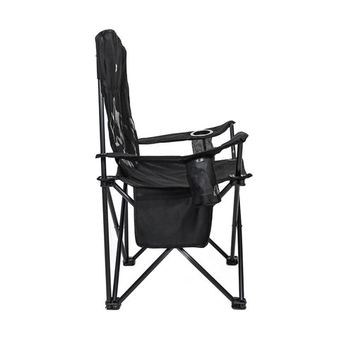 OUTSIDE ARM CHAIR BLACK ON BLACK