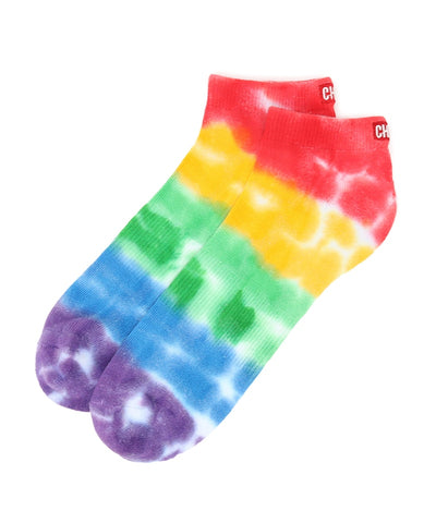 CHUMS BADGE LOGO TIE-DYE ANKLE SOCKS