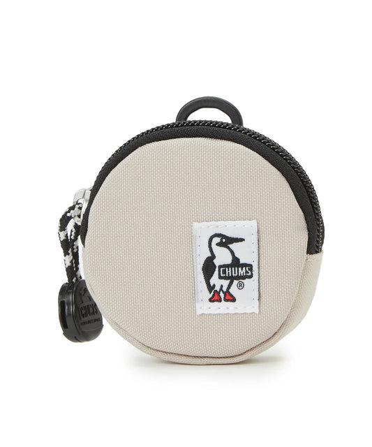 CHUMS RECYCLE ROUND COIN CASE - GREIGE