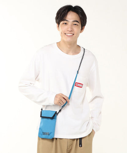 CHUMS RECYCLE ROPE PHONE SHOULDER BAG - DULL BLUE