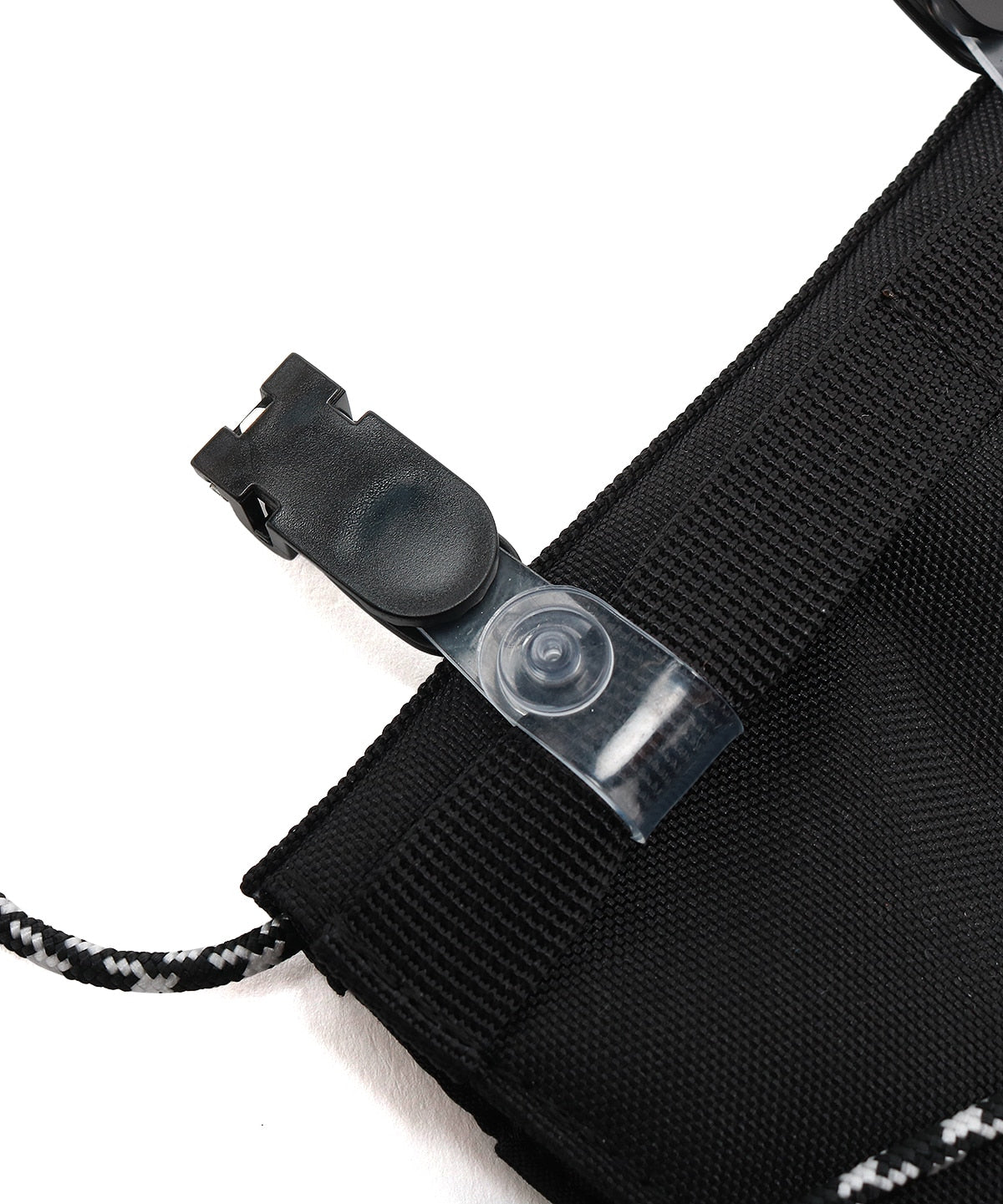 CHUMS RECYCLE ATTACHED POCKET SHOULDER POUCH - DULL BLUE