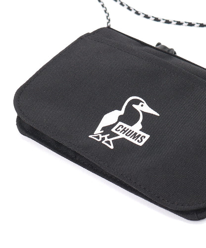 CHUMS RECYCLE ATTACHED POCKET SHOULDER POUCH - DULL BLUE