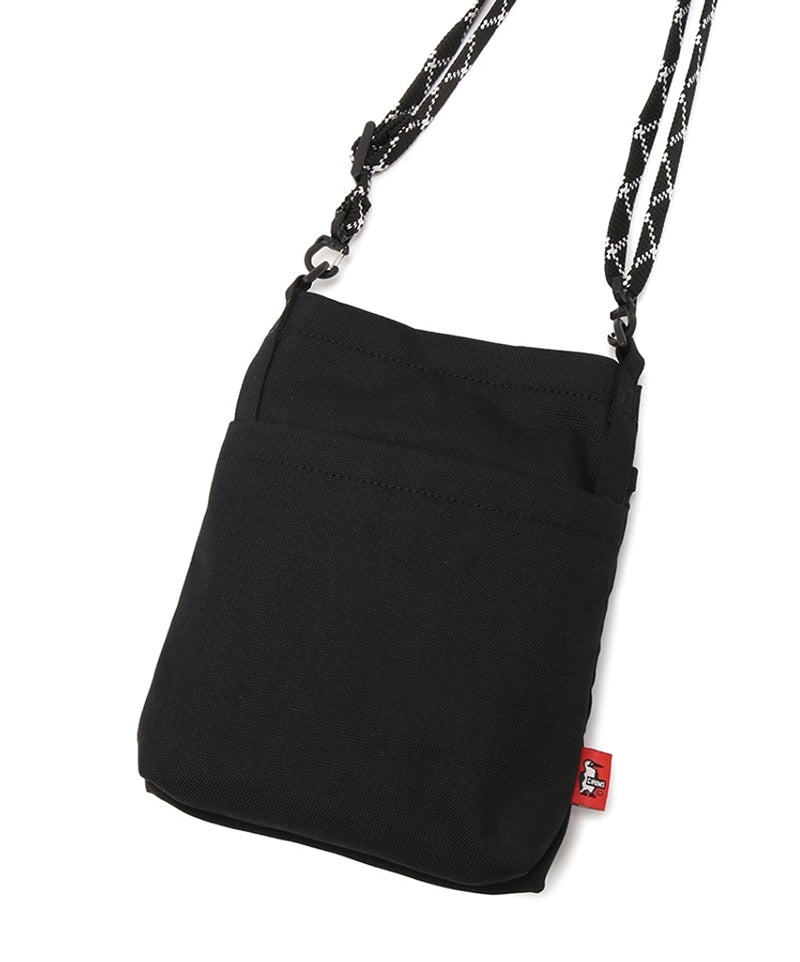 CHUMS RECYCLE MESH POCKET SHOULDER BAG - DULL BLUE