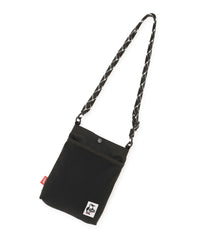 CHUMS RECYCLE MESH POCKET SHOULDER BAG - BLACK