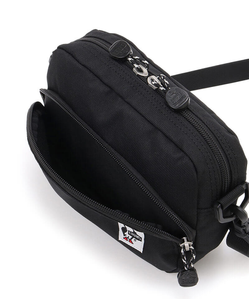 CHUMS RECYCLE SHOULDER POUCH - BLACK