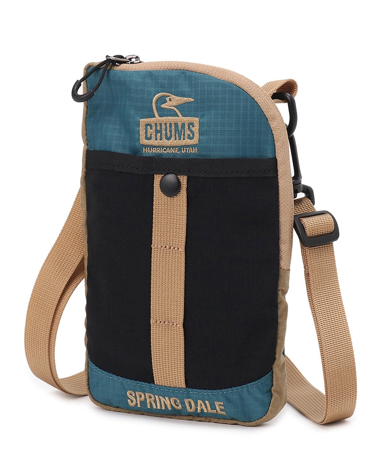 CHUMS SPRING DALE MINI SHOULDER BAG - BLUE BEIGE