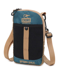 CHUMS SPRING DALE MINI SHOULDER BAG - BLUE BEIGE