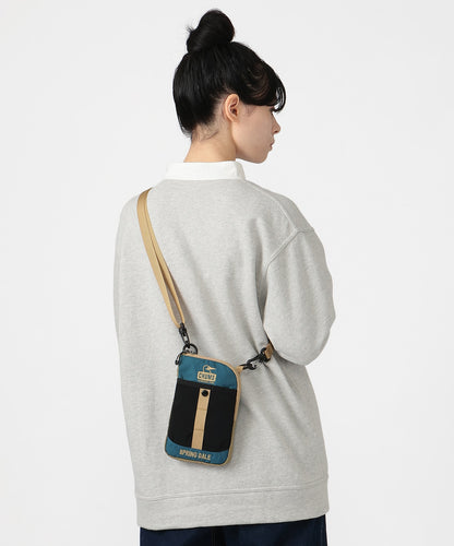 CHUMS SPRING DALE MINI SHOULDER BAG - BLACK RAINBOW