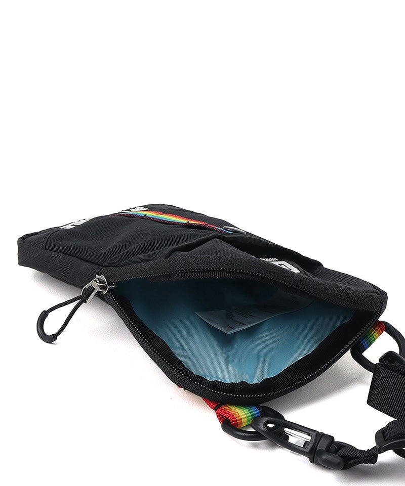 CHUMS SPRING DALE MINI SHOULDER BAG - BLACK RAINBOW