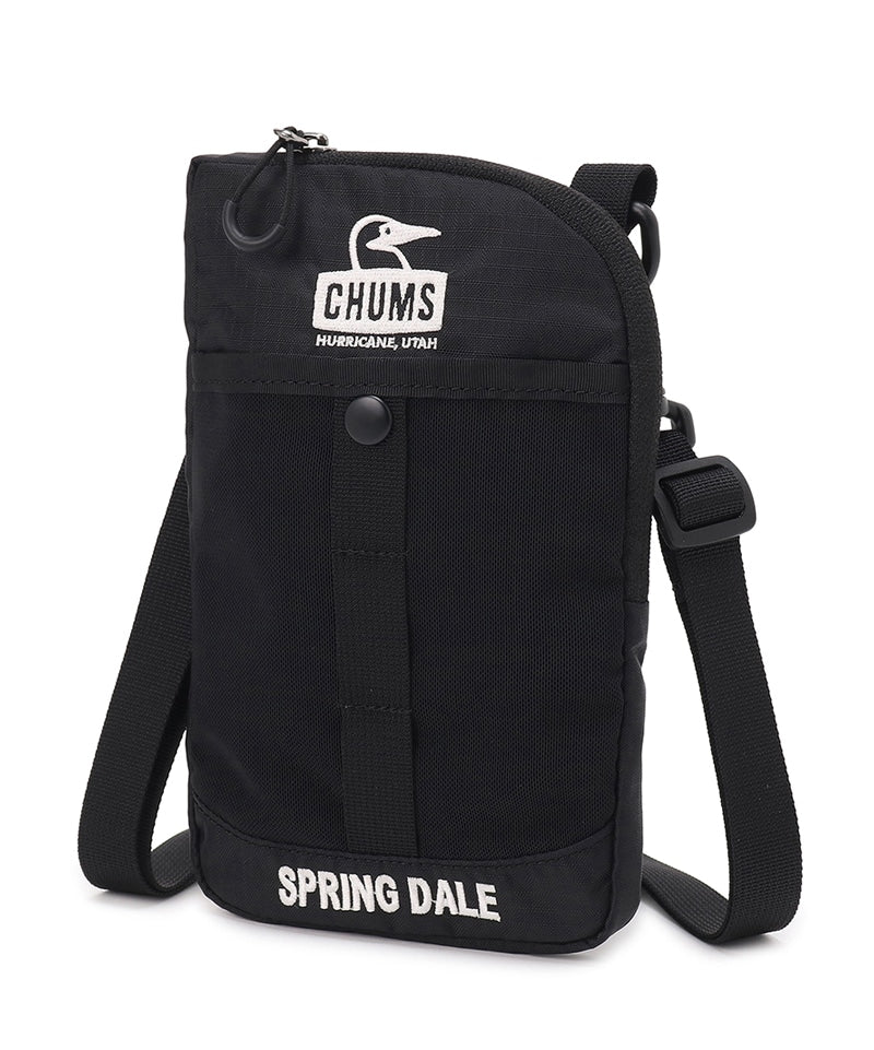 CHUMS SPRING DALE MINI SHOULDER BAG - BLACK WHITE