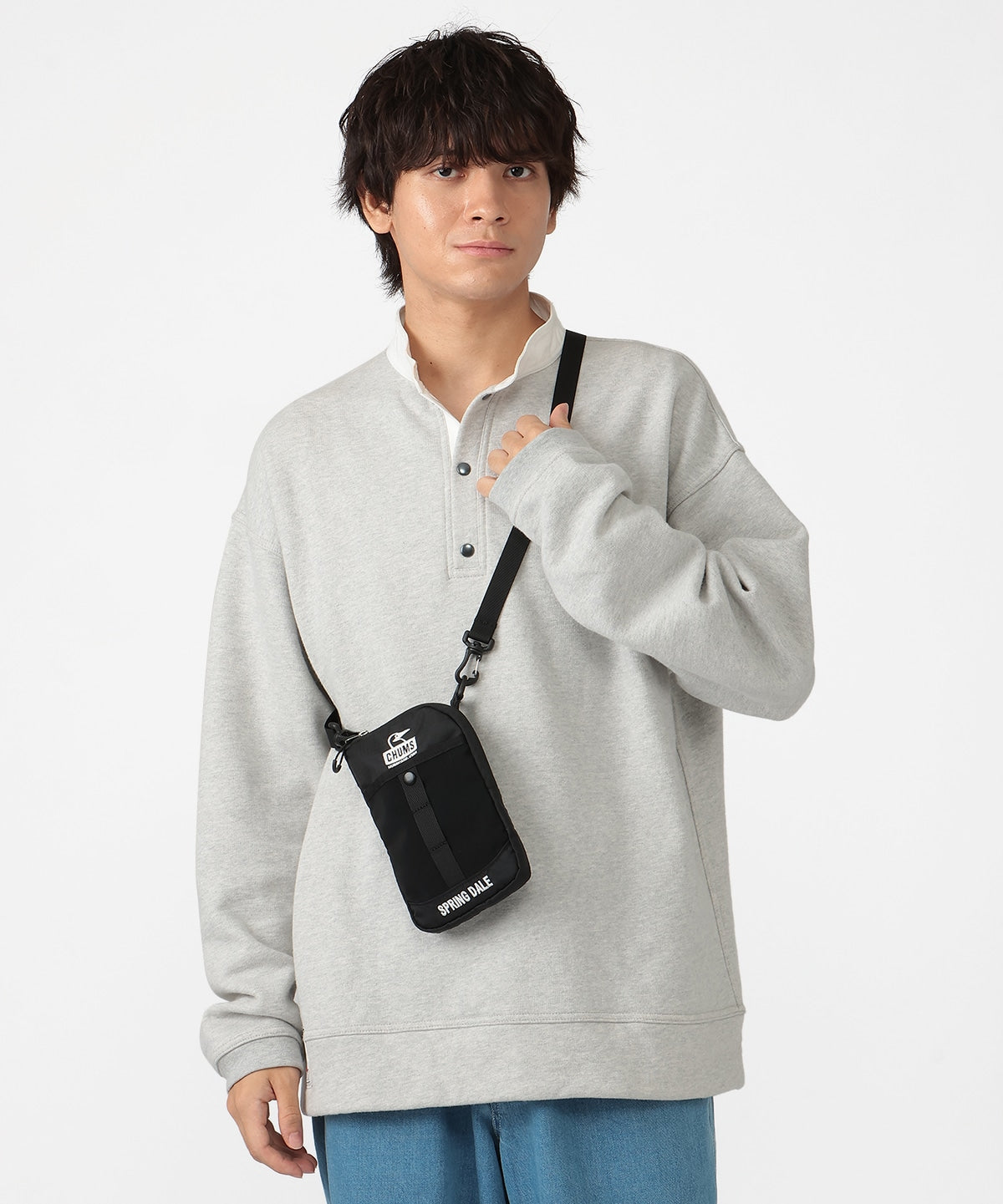 CHUMS SPRING DALE MINI SHOULDER BAG - BLACK RAINBOW