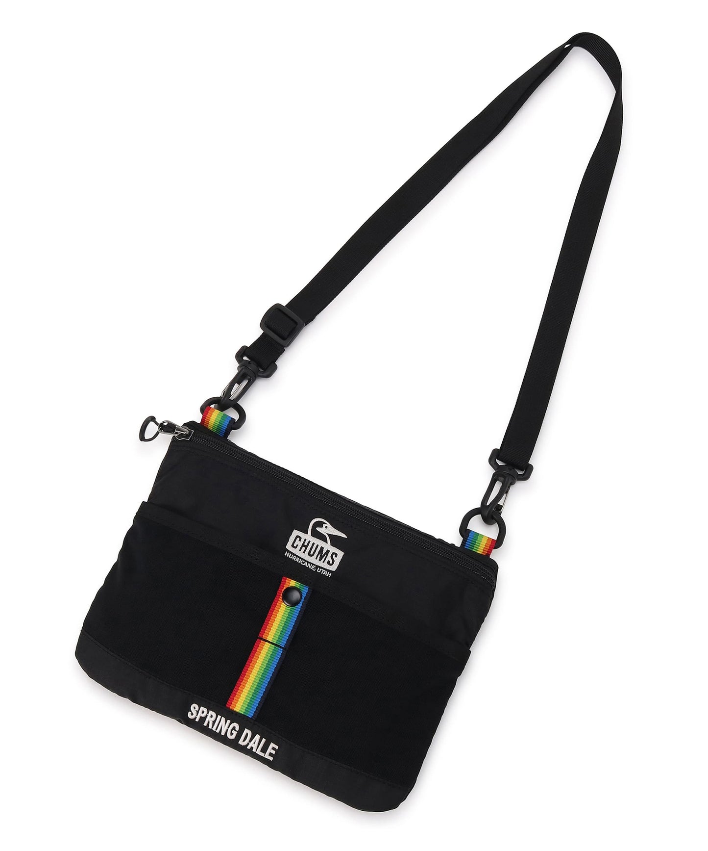 CHUMS SPRING DALE SACOCHE - BLACK RAINBOW