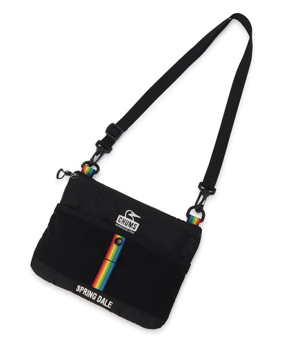 CHUMS SPRING DALE SACOCHE - BLACK RAINBOW
