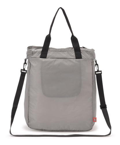 CHUMS PACKABLE 2WAY TOTE BAG - BLACK