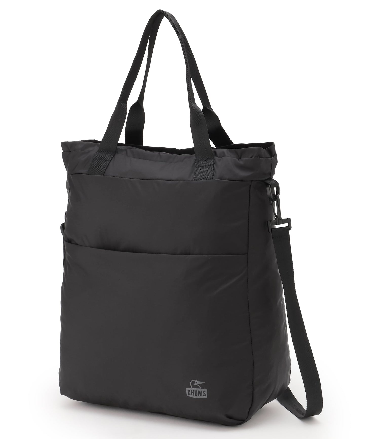 CHUMS PACKABLE 2WAY TOTE BAG - BLACK
