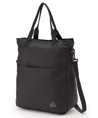 CHUMS PACKABLE 2WAY TOTE BAG - BLACK