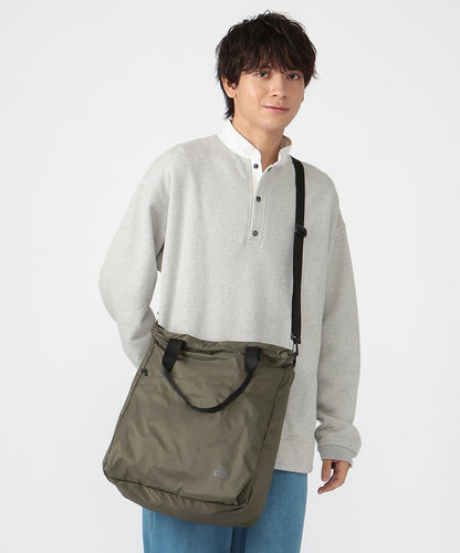 CHUMS PACKABLE 2WAY TOTE BAG - BLACK