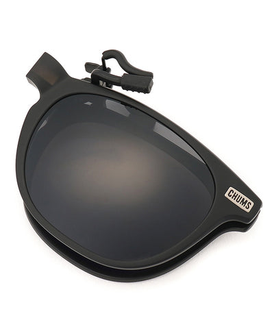 CHUMS CLIP-ON SUNGLASSES MATT BLACK