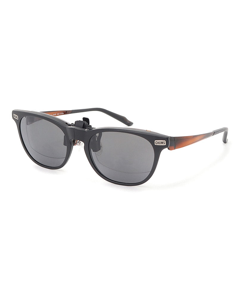 CHUMS CLIP-ON SUNGLASSES MATT BLACK