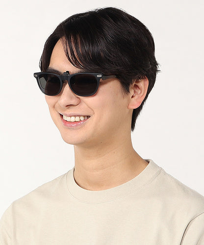 CHUMS CLIP-ON SUNGLASSES MATT BLACK