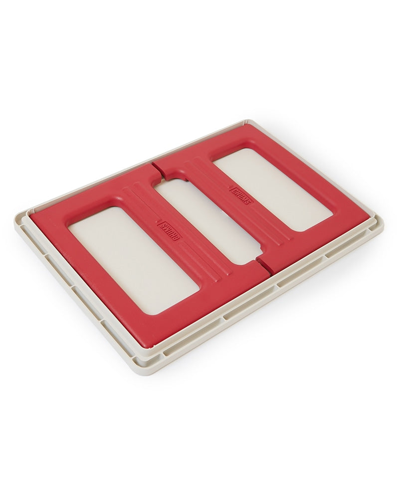 CHUMS PICNIC TABLE WITH FOLDING CONTAINER TOP - RED