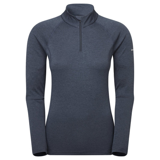 MONTANE WOMEN'S DART ZIP NECK - ECLIPSE BLUE
