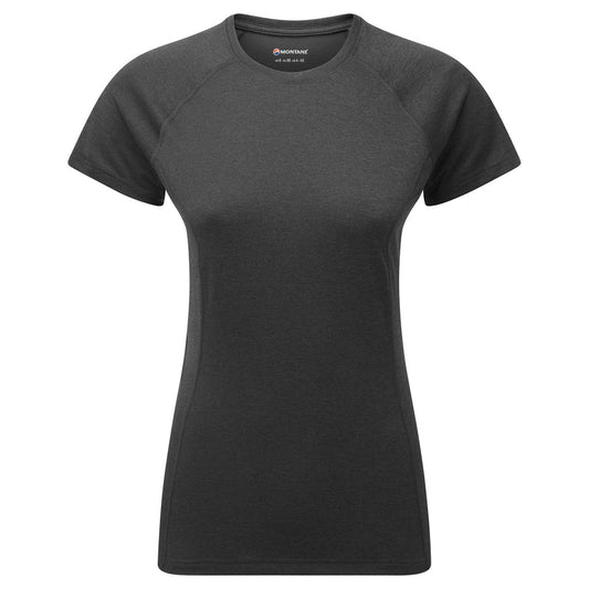 MONTANE WOMEN'S DART T-SHIRT - BLACK