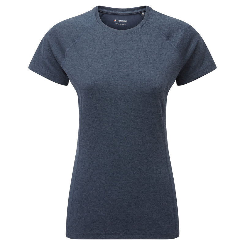 MONTANE WOMEN'S DART T-SHIRT - ECLIPSE BLUE