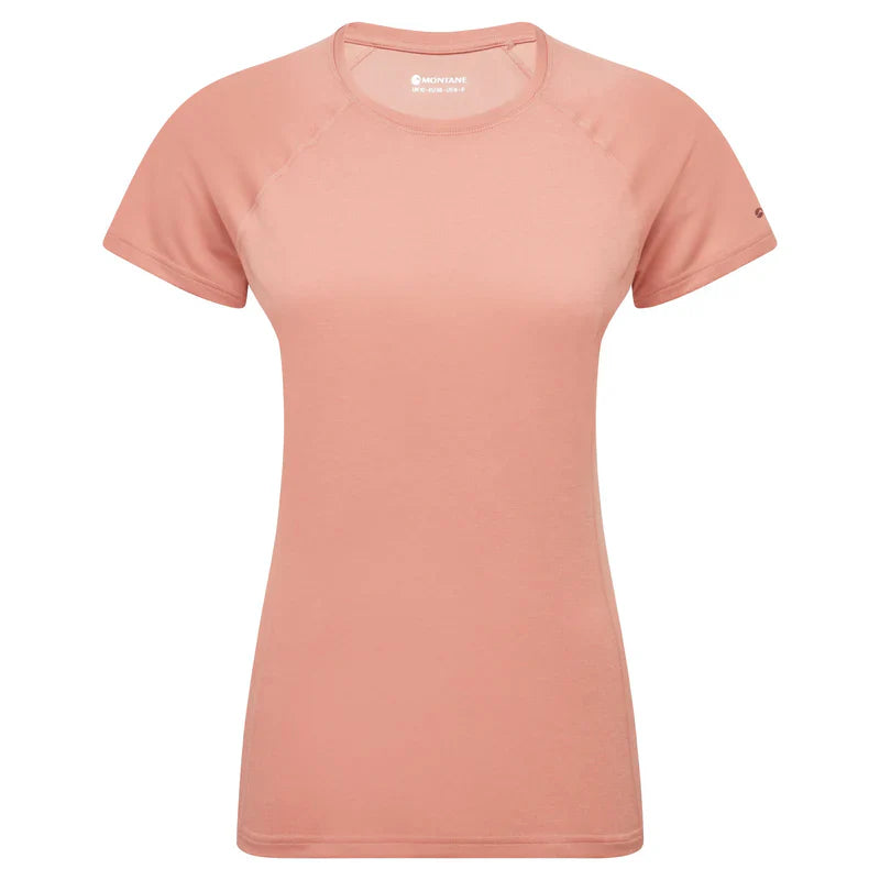 MONTANE WOMEN'S DART T-SHIRT - PINK CLAY