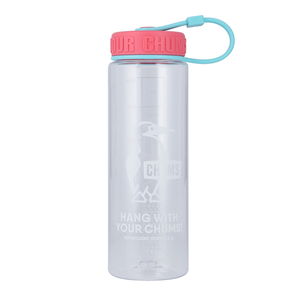 CHUMS BOOBY BOTTLE 600ML - CLEAR PINK