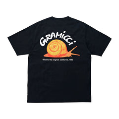 GRAMICCI SNAIL TEE VINTAGE BLACK