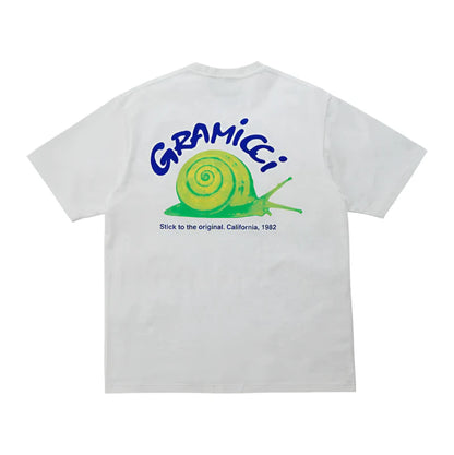 GRAMICCI SNAIL TEE WHITE