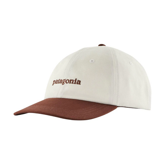 PATAGONIA FITZ ROY ICON TRAD CAP - TEXT LOGO: DRIED VANILLA