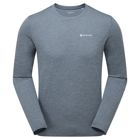 MONTANE MEN'S DART LONG SLEEVE T-SHIRT - ECLIPSE BLUE