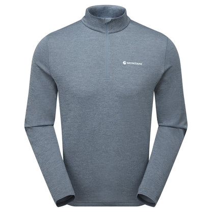 MONTANE MEN'S DART ZIP NECK - STONE BLUE