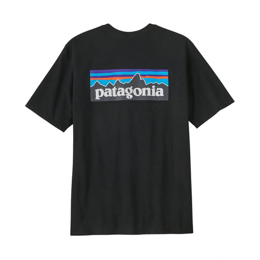 PATAGONIA M'S P-6 LOGO RESPONSIBILI-TEE - BLACK