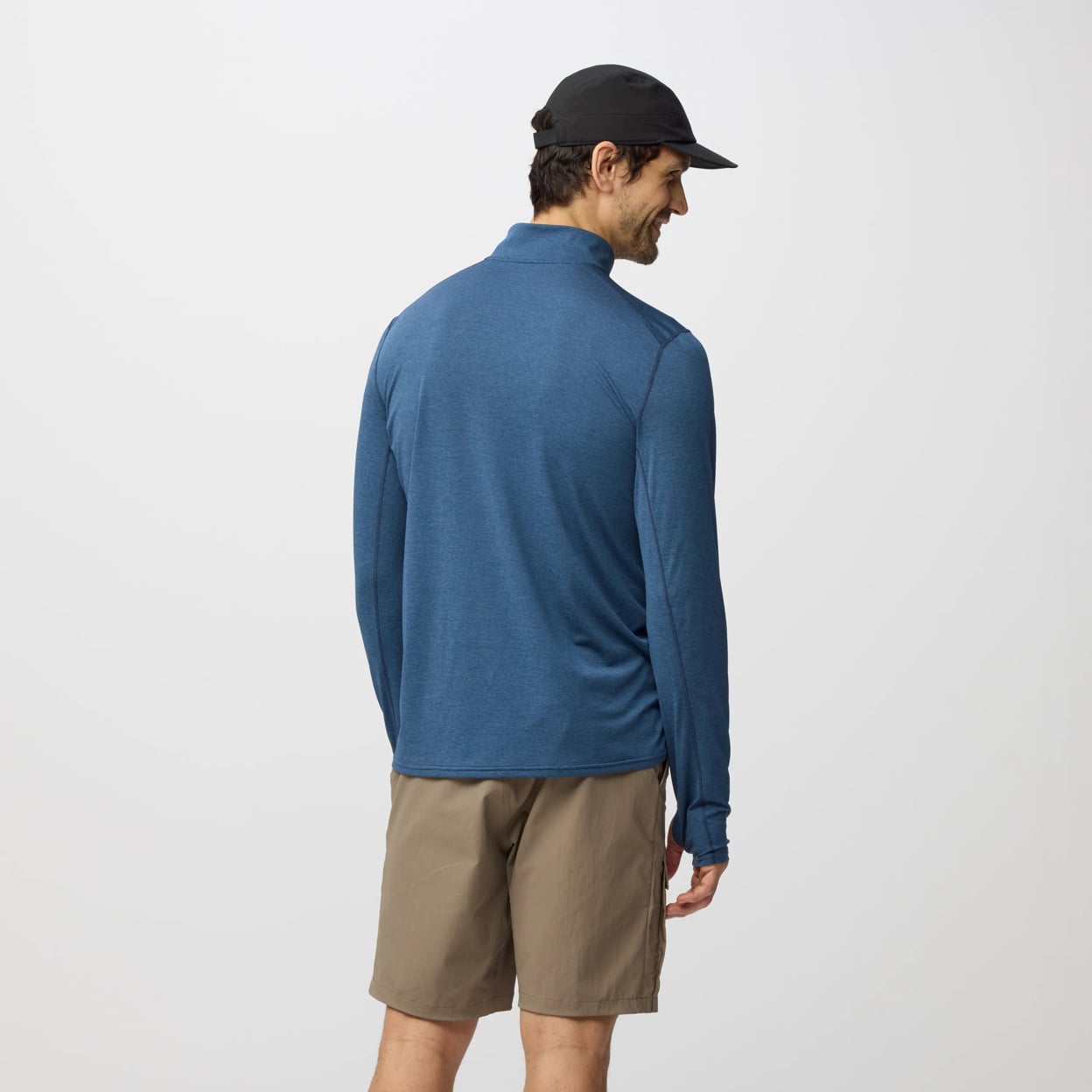 FJÄLLRÄVEN ABISKO DAY HIKE HALF ZIP M - INDIGO BLUE