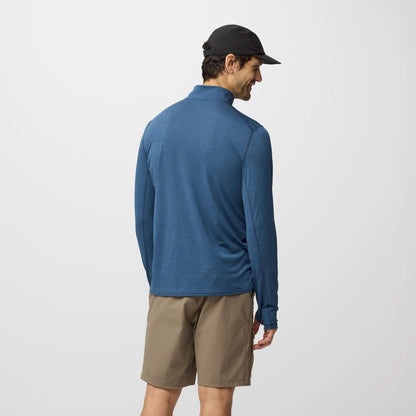 FJÄLLRÄVEN ABISKO DAY HIKE HALF ZIP M - INDIGO BLUE